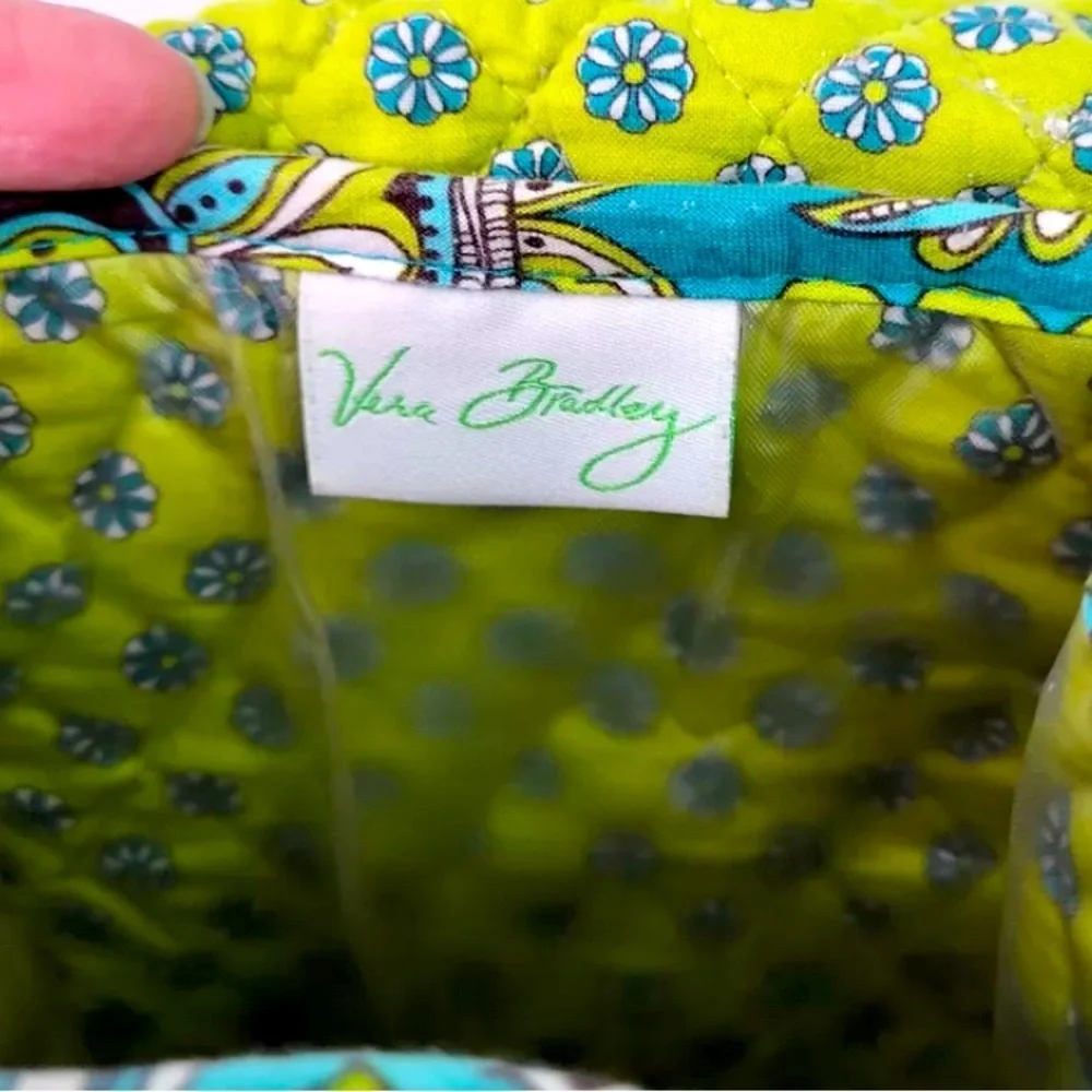 Vera Bradley Insulated Lunch Tote Bag Retired Pattern Peacock Floral Quilted Bag